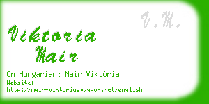 viktoria mair business card
